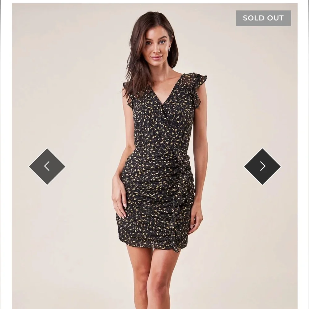 NWT Sugarlips Sherwood Ruched Ruffle dress - Picture 6 of 9